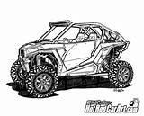 Utv Rzr Polaris Coloring Clip Drawings Cars Pages Drawing Xp1000 Car Cool Razor Hot Rod Truck Line Visit sketch template