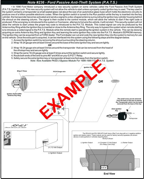 wiring diagram bypass ford pats  key roddshanyse