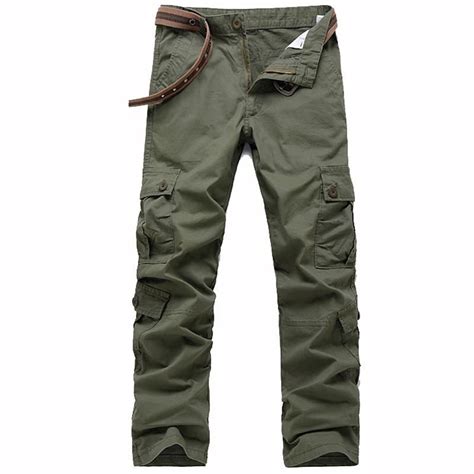 new design men s fashionable 4 colors casual cargo pants pull length