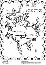 Valentines Valentin Corazones Coloriages Getcolorings Besuchen Martinchandra sketch template