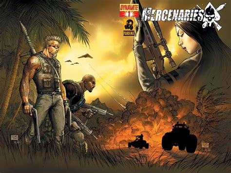 dynamite mercenaries  limited edition cover
