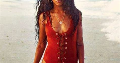 rihanna tweets sexy swimsuit photos of herself in barbados tourism ad campaign us weekly