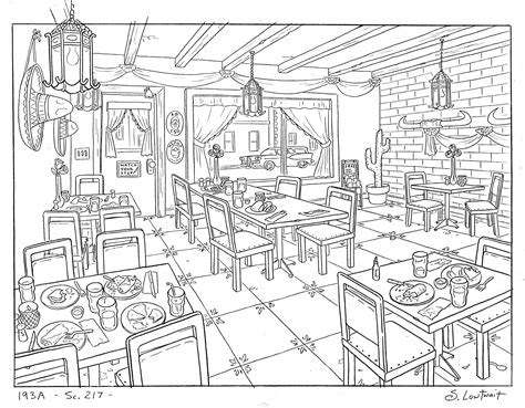 restaurant coloring pages   gambrco