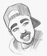 Cartoon Drawing 2pac Tupac Portrait Sketch Anime Reference Eminem Getdrawings sketch template