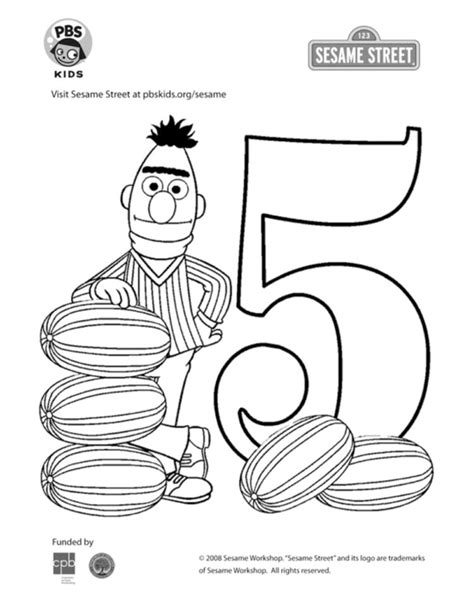 number  coloring page kids coloring pbs kids  parents