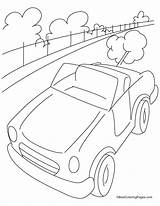 Highway Coloring Car Pages Mini Kids Cars Template Designlooter Choose Board sketch template