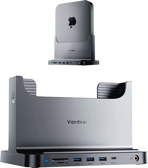 buy vaydeer mac mini stand space gray abs plastic dock  mac mini    dock station holder