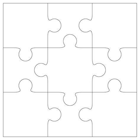 piece jigsaw puzzle template   puzzle images