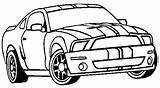 Mustang Coloring Ford Pages Shelby Gt Car Cobra Clipart Drawing Gt500 Cars F250 Printable Print Sheets Model Kids Fox Color sketch template