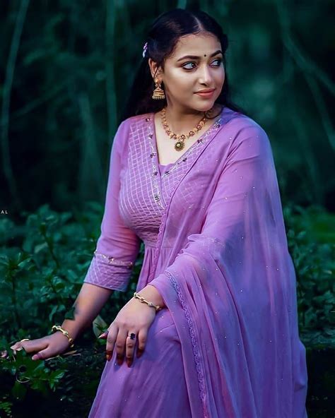 in violet dress hot photos anu sithara very beautiful and hot stills