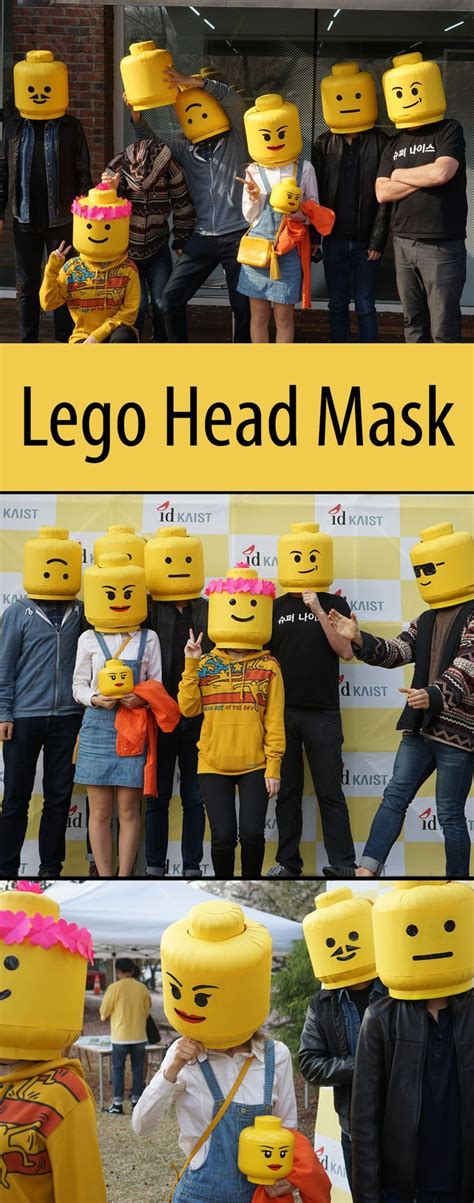 Lego Man Head Mask Lego Halloween Costumes Lego Costume Lego Halloween