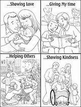 Helping Lds Neighbor Generosity Preschoolers Kindness Faciles Fhe Educación Valores Forgiveness Catecismo Primarias Deberes Dominical Escuela Thy Accomplishment sketch template