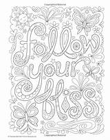 Coloring Bliss Follow Book sketch template
