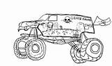 Monster Coloring Mutt Pages Truck Getcolorings sketch template