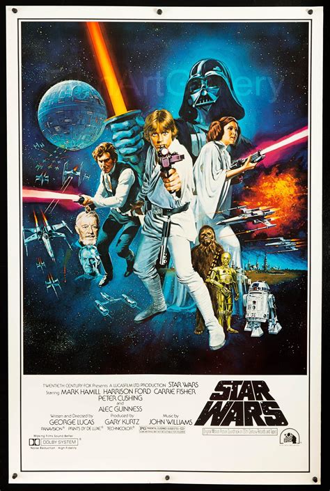 star wars vintage  poster  sheet  original