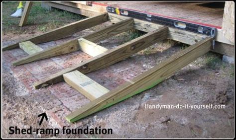 shed ramp plans   build diy