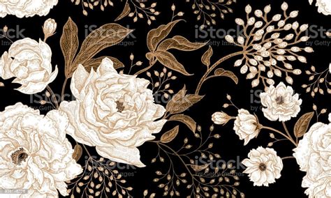 floral vintage seamless pattern stock illustration download image now