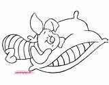 Piglet Coloring Pages Disneyclips Napping sketch template