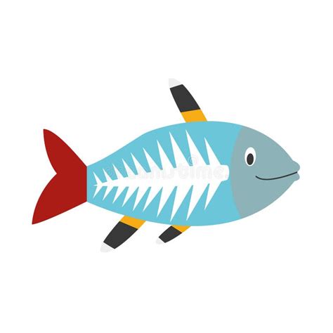 cute cartoon  ray fish vector illustration stock vector illustration