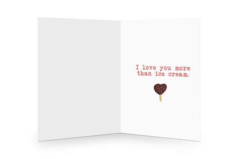 I Love You More Than Ice Cream Card Tbp X Courtney Peppernell – Two