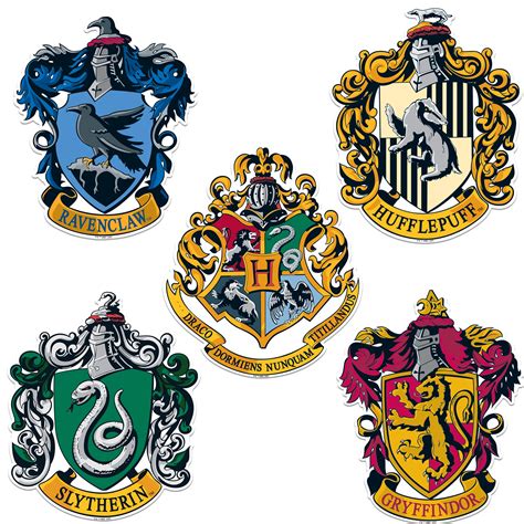 harry potter house wall banners    hogwarts house flags complete