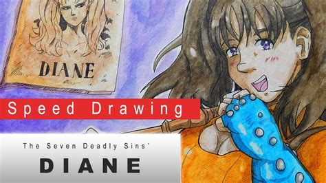 Speed Drawing Diane The Seven Deadly Sins Nanatsu No