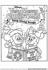 Christmas Coloring Disney Pages Color sketch template