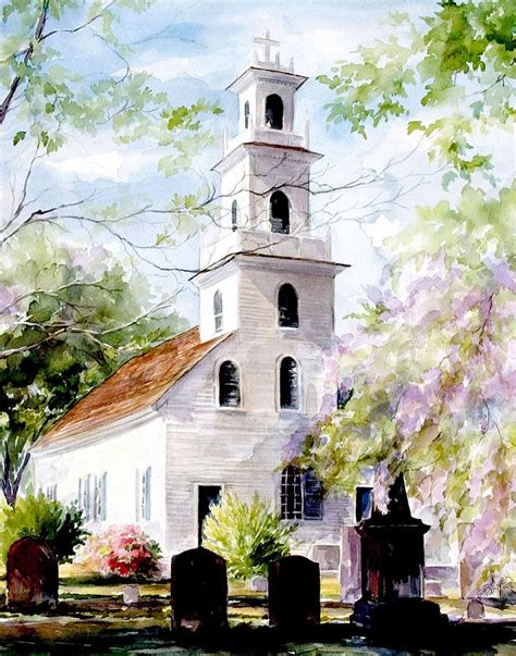 st davids church painting  gloria turner