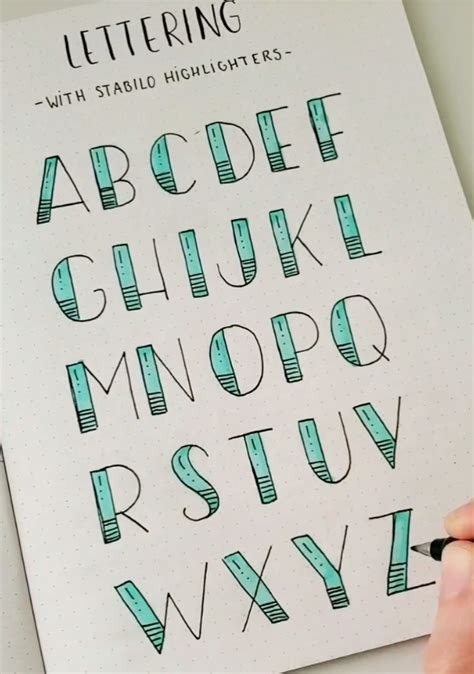 abecedario bonito tipos de letras letras bonitas  faciles tipos de