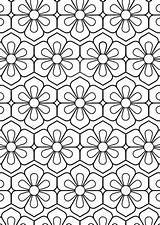 Geometric Patterned Geometrie Supercoloring Tessellation Malvorlagen Repeating Geometrisches Dover Publications sketch template
