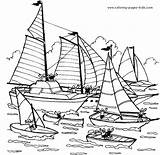Coloring Pages Boat Boats Transportation Color Printable Water Kids Sheet Drawing Sail Sheets Plans Wooden Transport Book Oklahoma Pontoon Rent sketch template