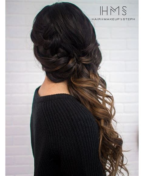 braided side swept look hairandmakeupbysteph hair to eternity in 2019 hair prom hair
