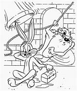 Looney Coloring Tunes Pages Toons Printable Bunny Bugs Cartoon Characters Print Taz Drawings 321coloringpages Color Character Devil Tasmanian Kids Popular sketch template