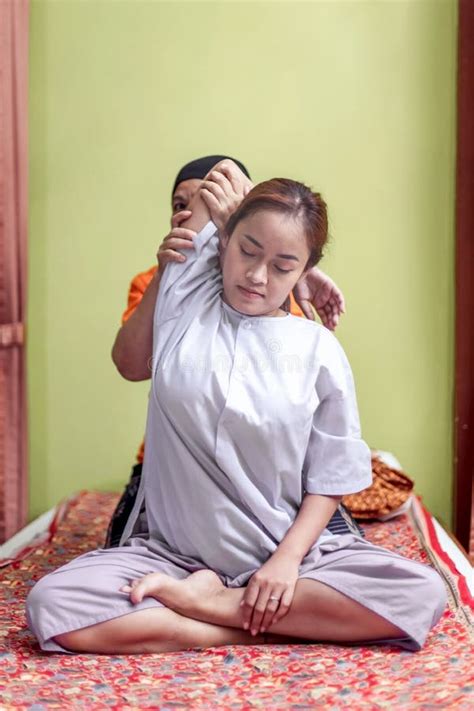 thai massage  spa  healing  relaxation young woman