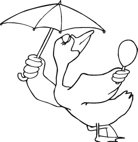 umbrella bird coloring page animals town animals color sheet