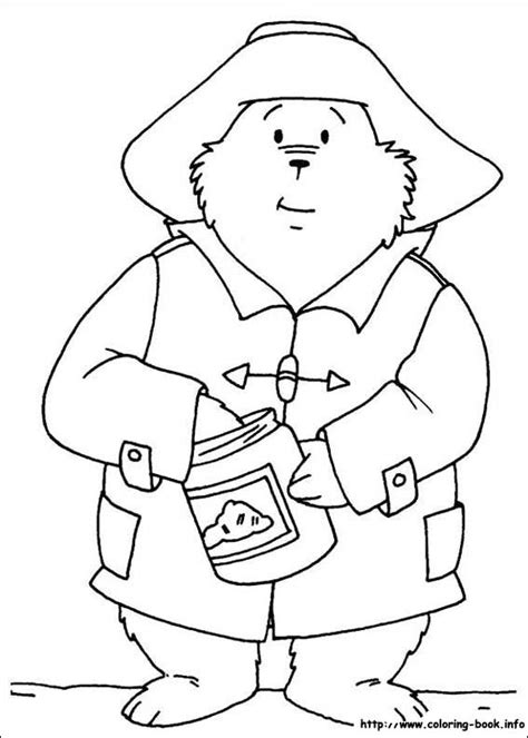 paddington bear coloring picture bear coloring pages paddington bear