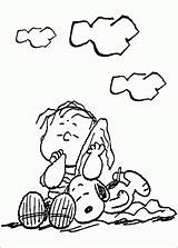 Linus Snoopy sketch template