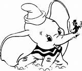 Dumbo Elefante Educar sketch template