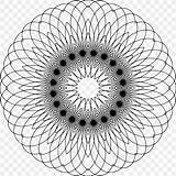 Tessellation Spiral sketch template