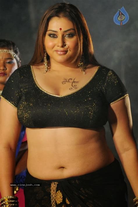 Namitha Big Boobs In Black Dress South Indian Actress