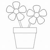 Flower Pot Coloring Pages Flowers Plant High Colouring Resolution Flowerpot Roses Widescreen Backgrounds sketch template
