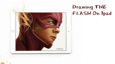 Drawing The Flash Barry Allen On Ipad Youtube
