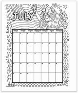 Calendars Colorable sketch template