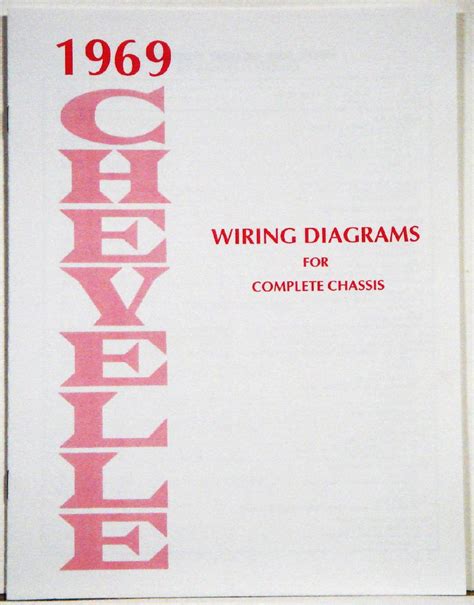 chevelle factory wiring diagram manual    camaro parts nos rare