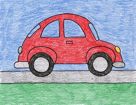 draw  cute car art projects  kids