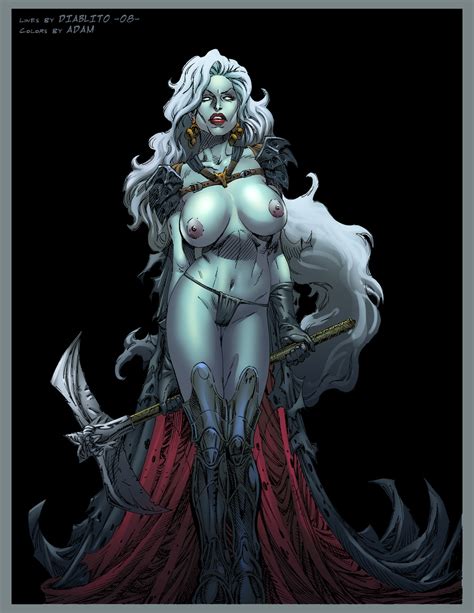 Big Breasts Warrior Woman Lady Death Hot Images Superheroes