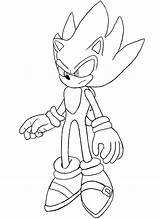 Coloring Sonic Super Pages Popular sketch template