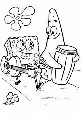 Pages Spongebob Coloring Colouring Getdrawings sketch template