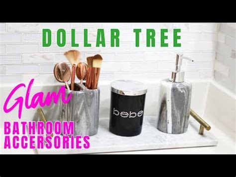 dollar tree diy bathroom decor youtube