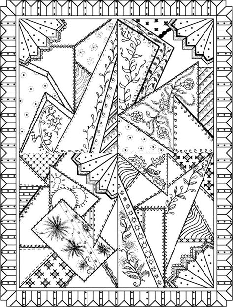 creative haven patchwork quilt designs coloring book pattern coloring